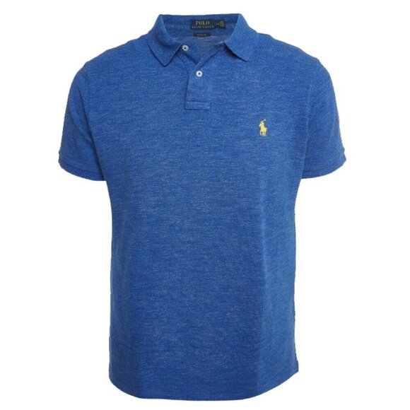 Polo Ralph Lauren Slim Fit 100% Cotton Polo Shirt Royal Blue Size M - Picture 2 of 11